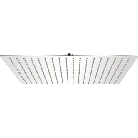 vidaXL Cabezal de ducha cuadrado efecto lluvia acero inoxidable 50x50 (1/5)
