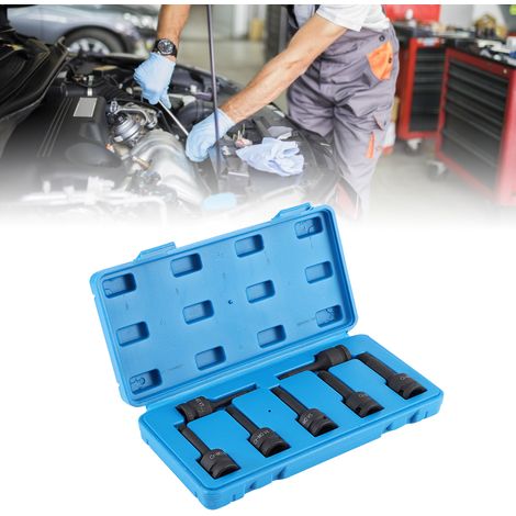 Ensemble de 7 extracteurs de boulons à tête carrée de 12,5 mm (1/2 po) pour vis endommagées et goujons cassés. Outil d'extraction facile pour filetage. (1/5)