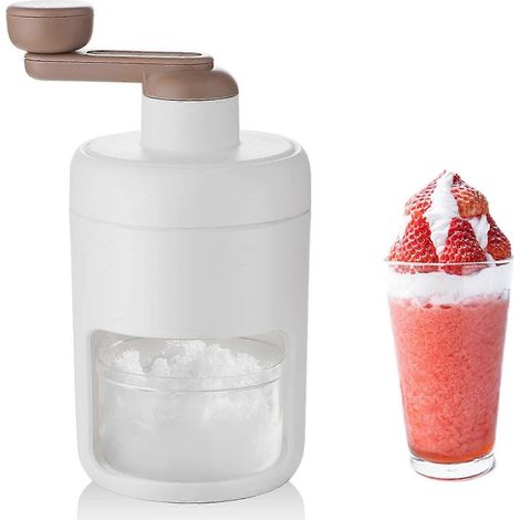 Machine à glace pilée manuelle, broyeur à glace, machine à granita de table, machine à glaçons portable avec bacs à glaçons (1/5)