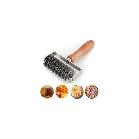 Teigroller – Teigroller aus Edelstahl für Kuchen, Pizza, Brot, Beef Wellington usw. – Crezuo (1/5)