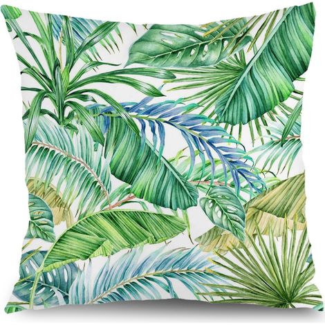 Housses de coussin extérieur floral, décoration maison jardin,50×50cm (1/5)