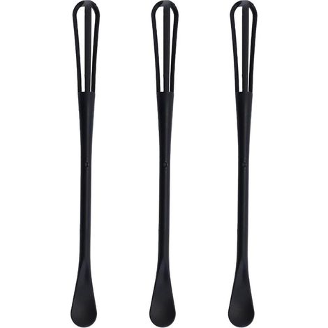 Juego de 3 piezas de batidora manual 2 en 1 fabricada en plástico PP para cocinar, mezclar y batir huevos.