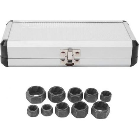 Extracteur d'écrous, outils de quincaillerie en alliage d'aluminium, boulon endommagé, 10 pièces (1/5)