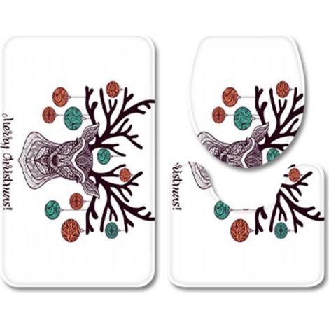 Tapis de toilette - - Z-Noël - Non Slip - Lavable à la machine - 45x75cm (1/3)