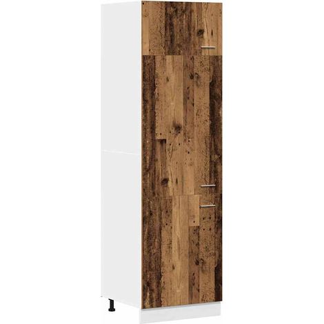 Maison Exclusive - Armadio per Frigo “Lyon” Legno Antico 60x57x207 cm