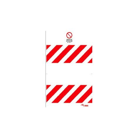 PANNELLO RECINZIONE CANTIERE "DIVIETO AFFISSIONE" 180X98CM