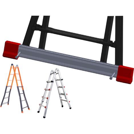 STABILIZZATORI SCALA PHENOMENA PROFI SICOS - GRADINI 4+4 MM 40X80 LUNGHEZZA MM 769 - 1 pezzo