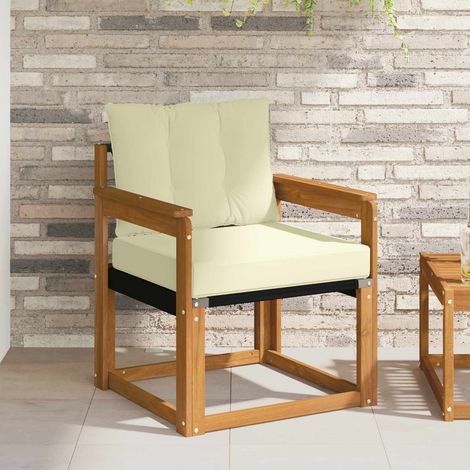 Outdoor-Sofagarnitur Massives Akazienholz und Textilene