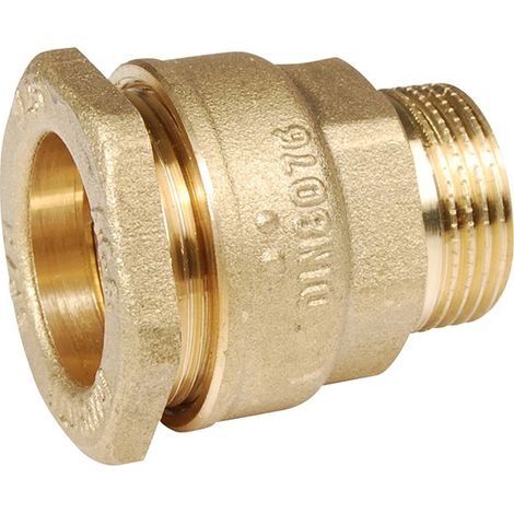 Raccord laiton - Raccord fileté laiton pour tube PE Ø40-1''1/4
