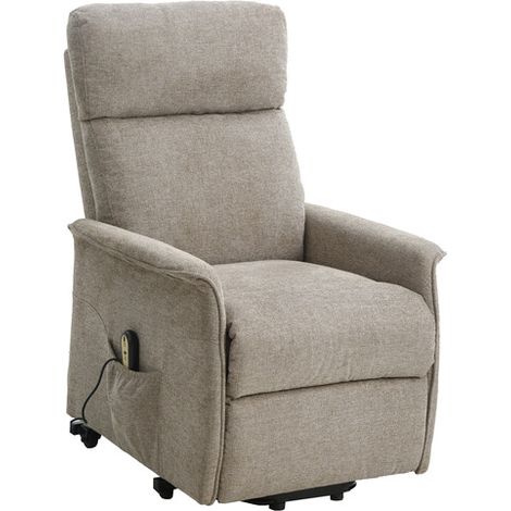 POLTRONA RECLINER RELAX ALZAPERSONA TESSUTO BEIGE- 1,0 pz