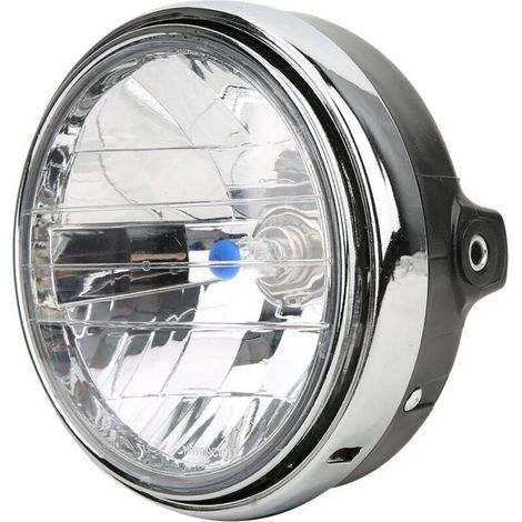 Phare avant de moto rétro avec lentille claire 7 pouces, sans soudure pour CB400/Hornet 250/VTEC