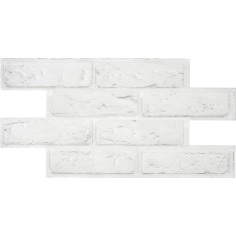 Selbstklebende Wandfliesen x2 XL, 54,61 x 27,94 cm - Smart Tiles Brik Zurich Klebefliesen 3D Fliesenaufkleber für Bad & Küche (1/5)