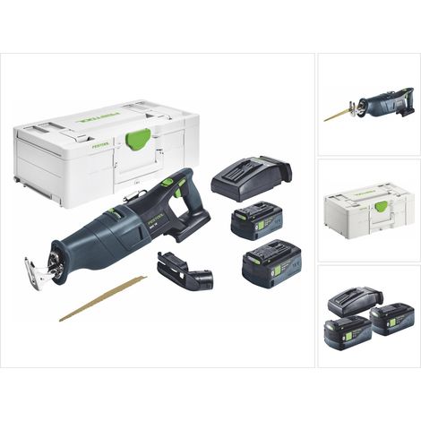 Sierra de sable sin cable FESTOOL RSC 18 5.0 EB-Plus + 2 baterías 5.0 Ah - 576948 (1/5)