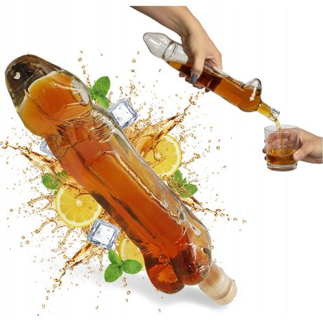 EROS Glasflasche 500ml Karaffe Geschenk Lustiges Gadget für Liköre