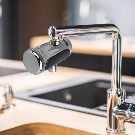 Keine Installation erforderlich. Elektrischer Wasserhahn, kleiner Küchenwassererhitzer, Sofort-Heißwasserhahn, Edelstahl, europäischer Standard 220–240 V. (1/5)
