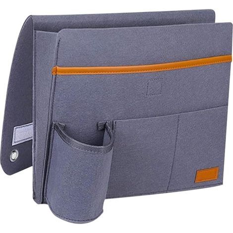 Organisateur de Rangement pour Accoudoir de Feutre Poche Suspendue Pratique pour Télécommande Magazines et Accessoires pour Salon Bureau et Chambre (1/5)