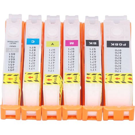 Cartouche d'encre recharge PP haute capacité pour imprimante PIXMA MG5750 MG5751 MG6850 MG6851 (1/5)
