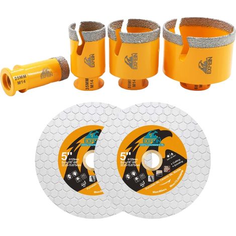 Kernbohrer, Diamantbau, M14-Kompatibilität, 6PCS Set, M14 Gewinde (1/2)