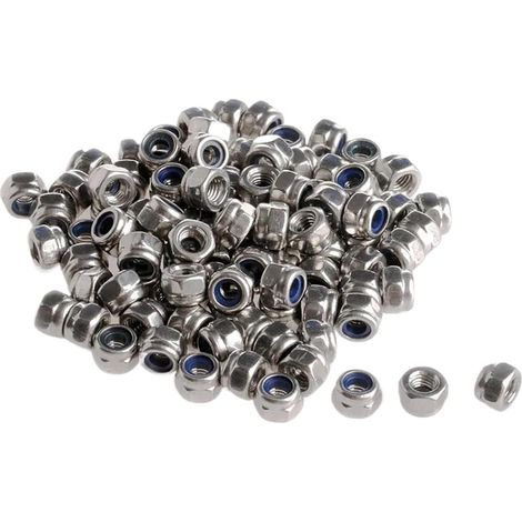 Écrous autobloquants, 100 pièces M3 3 mm, vis en nylon, insert (1/5)