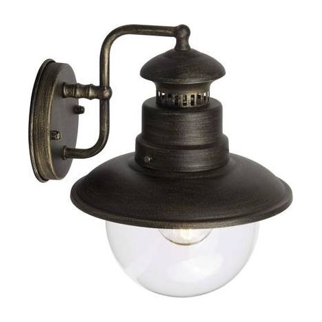 Brilliant Artu 96128/86 Lampada da parete per esterno Lampada a risparmio energetico, LED (monocolore) E27 53 W Nero, O (1/3)