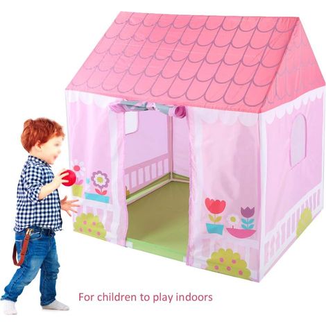 Tente de Jeu Intérieure et Extérieure pour Enfants, Tuyau écologique pour Maison de Jouets de Jeu pour Enfants, Matériau en Polyester de Haute qualité, adapté au Jardin, Petite Taille et Léger (1/5)