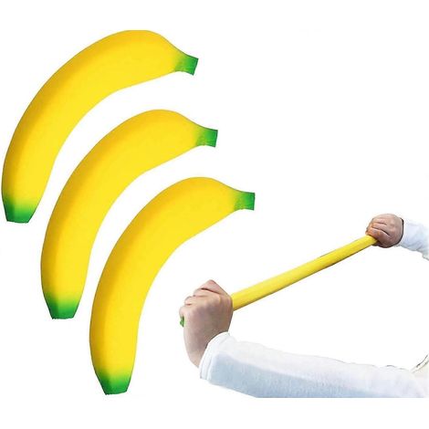 Lot de 3 jouets anti-stress en forme de banane, jouet extensible et relaxant pour enfants (1/5)