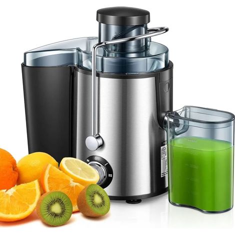 Extracteur de jus pour fruits et légumes, centrifugeuse 600 W, facile à nettoyer et anti-gouttes, 2 vitesses HDeye