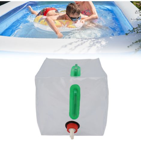 Sac de sable pliable transparent de 20 L pour piscine, avec double poignée pour un transport et une utilisation faciles, modèle 1 (1/5)
