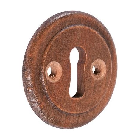 Rosace en bois façon noyer