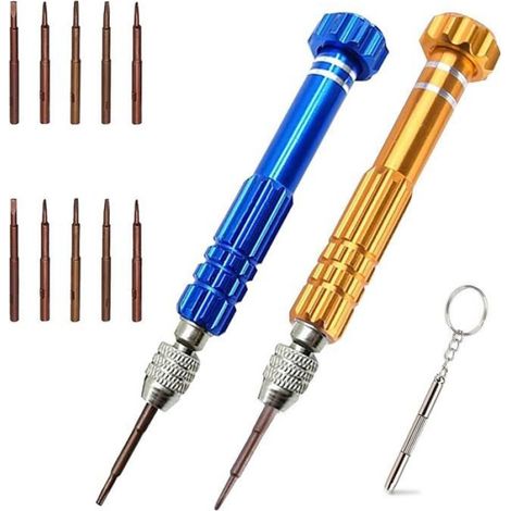 1 x Tournevis de précision, 13 en 1, acier à outils, pour lunettes, montres, électronique (1/5)