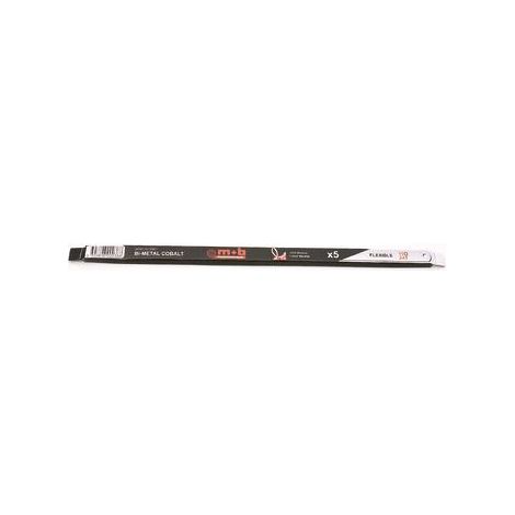 Pack de 5 lames de scie à métaux bimétal 8 dents/cm 300 mm MOB (1/2)