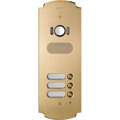 VIMAR - 41623 Placca Patavium 2F+ A/V 3 puls. ottone