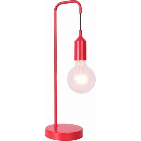 Lampada da tavolo Candellux LAREN rossa in metallo 1xE27 (1/2)