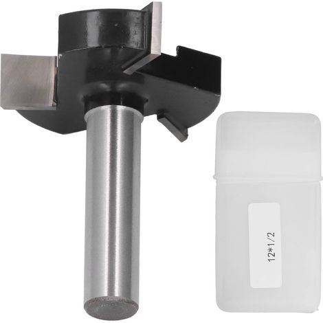 CNC-Holzfräser mit 3 Schneiden in T-Form, 12 mm Schaft, 49 mm Schnittdurchmesser (1/5)