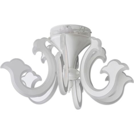 Naeve LUDWIG Plafonnier semi-encastré à LED intégré à intensité variable, blanc 2700 K, télécommande (1/3)