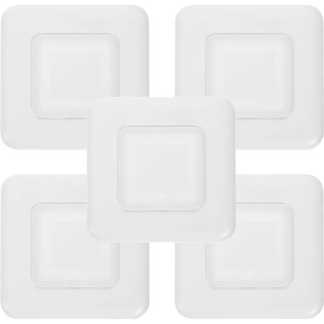 5 Pièces Cache Trou Aération en Plastique Blanc, Étanche et Facile à Nettoyer, pour Climatiseur Mural, pour Sandales Femme (1/5)