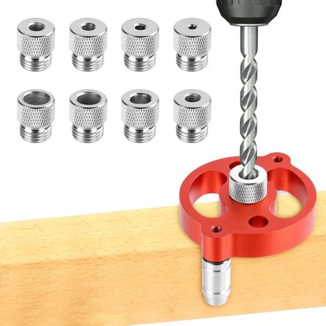 Kit di foratura verticale, kit di ricerca del centro di lavoro, localizzatore di guida con punte da trapano da 3/4/5/6/7/8/9/10 mm per foratura e marc (1/5)