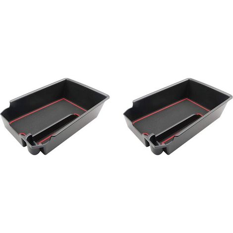 2X per X3 G01 X4 G02 2018-2021 Console centrale auto Bracciolo Scatola portaoggetti Vassoio pallet Contenitore con tappetino in gomma (1/2)