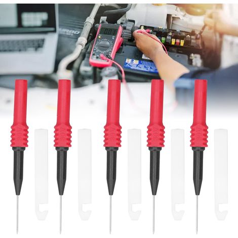5 Pièces Aiguilles de Test 0.7mm avec Gaine pour Multimètre - Kit Accessoires de Mesure (1/5)