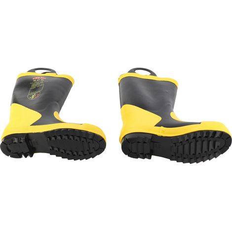 Bottes de secours d'urgence hautes, isolantes et résistantes à la chaleur, en caoutchouc antidérapant, pour la protection contre le feu (1/5)