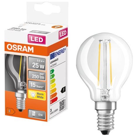 Osram - led retrofit classic p (25) 1.8w / 827 / 2700k -e14 - 4099854467585 - 4099854467592