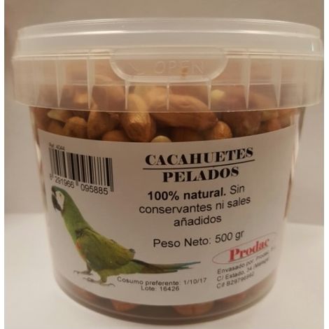 CACAHUETES PELADOS 500GR. PRODAC