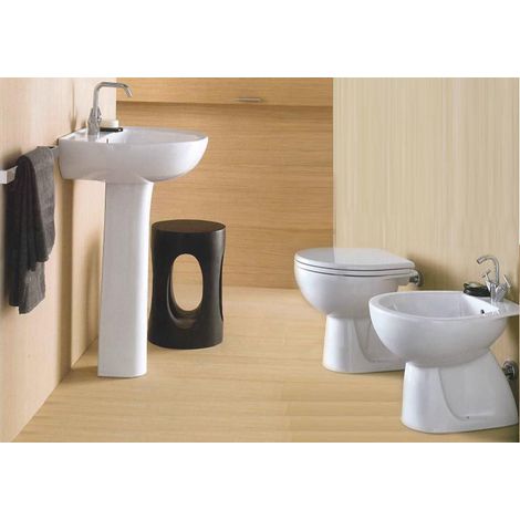 Sanitari bagno da appoggio Geberit Colibrì 02 con lavabo  Sanitari con lavabo