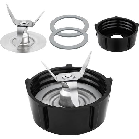 Kit Pièces Rechange Mixeur Noir Argent Acier Lame Base Joint Compatible Osterizer Cuisine Maison (1/5)