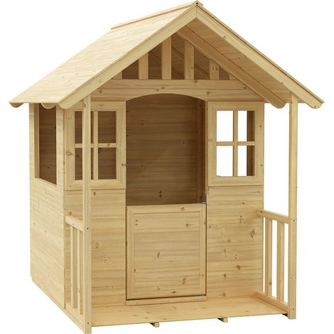 Zwerkules Villa Kinder Spielhaus für den Garten Holz (1/5)