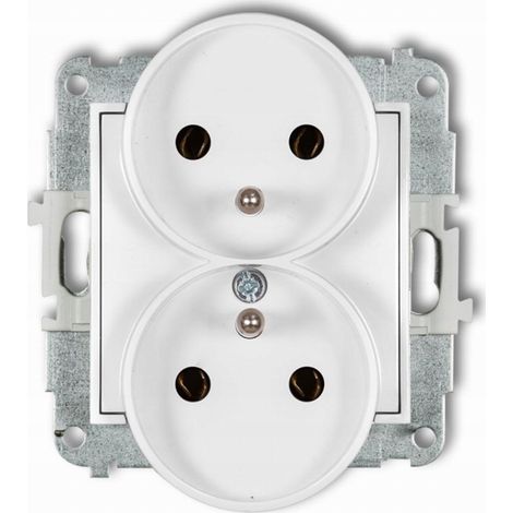 Enchufe doble Karlik igpr-2z 16 A 250 V plástico (1/3)
