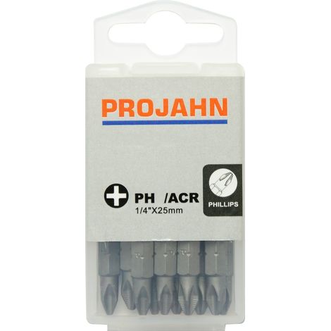 Projahn 1/4 ACR Bit L25 mm Phillips Nr. 2 10er Pack (1/3)