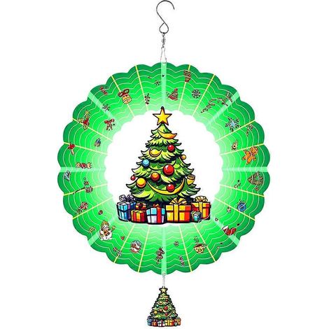 Girouette 3D, girouette de Noël à suspendre pour décoration de Noël, décorations de jardin de 30 cm pour sapin de Noël (1/5)