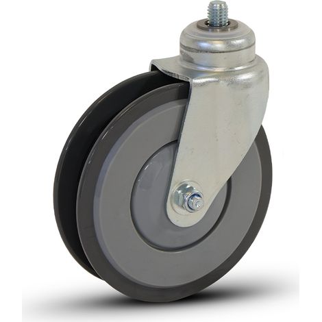 Shoppingcart Castor 125mm - bolthole - TPR