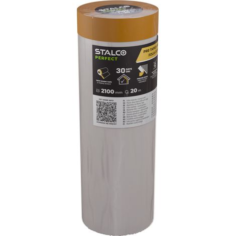 Stalco Schutzfolie mit Washi-Tape 2100 mm x 20 m, perfekt S043147625 (1/2)
